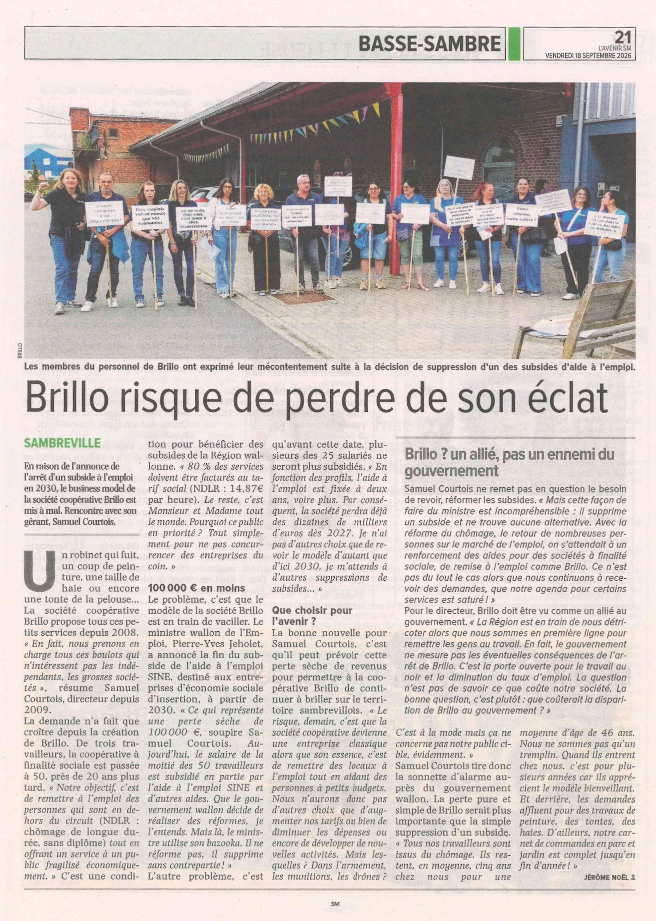 Vers l'Avenir Brillo sept 2026